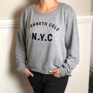 Kenneth Cole NYC Women's Sweatshirt Gray - XL